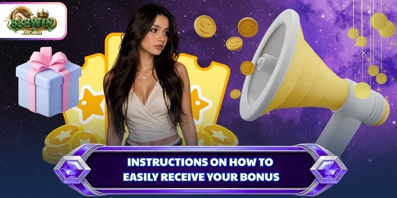 Instructions on how to easily receive your bonus