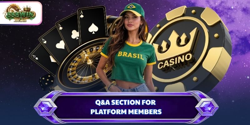 Q&A section for platform members